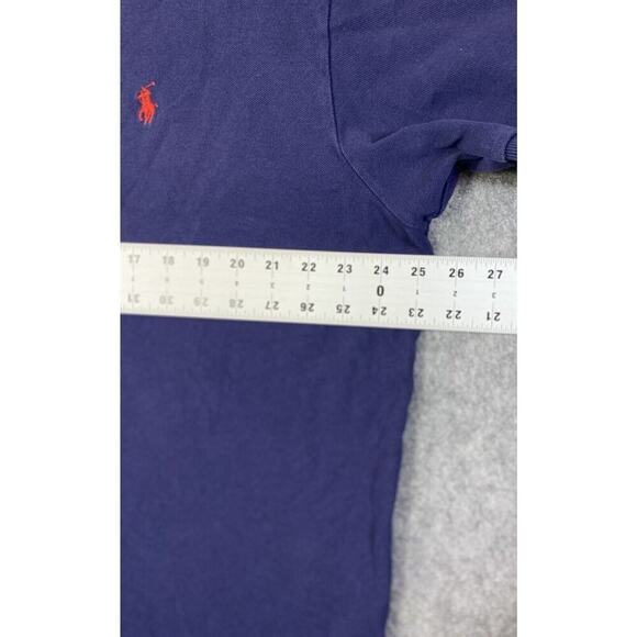 Polo Ralph Lauren Shirt Mens Extra Large Blue 100% Cotton Classic Fit Red Pony - Picture 2 of 10